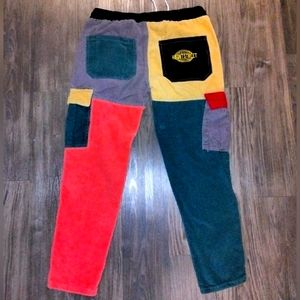 Stussy Corduroy Patchwork Pants Size L High Street Joggers Vtg